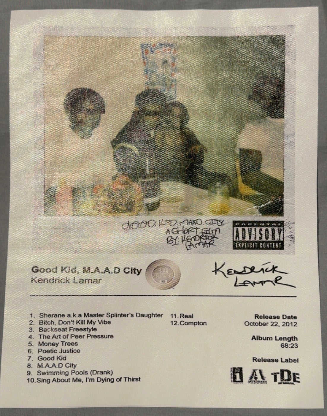 Kendrick Lamar Album Cover Posters 6pc