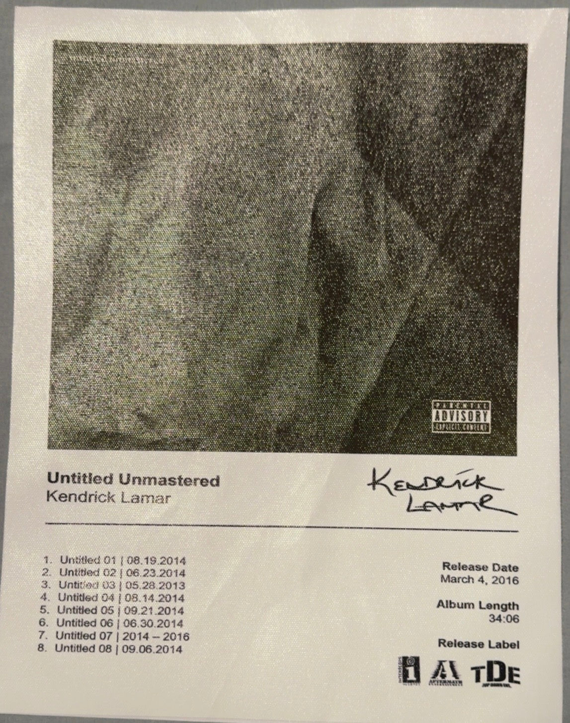 Kendrick Lamar Album Cover Posters 6pc