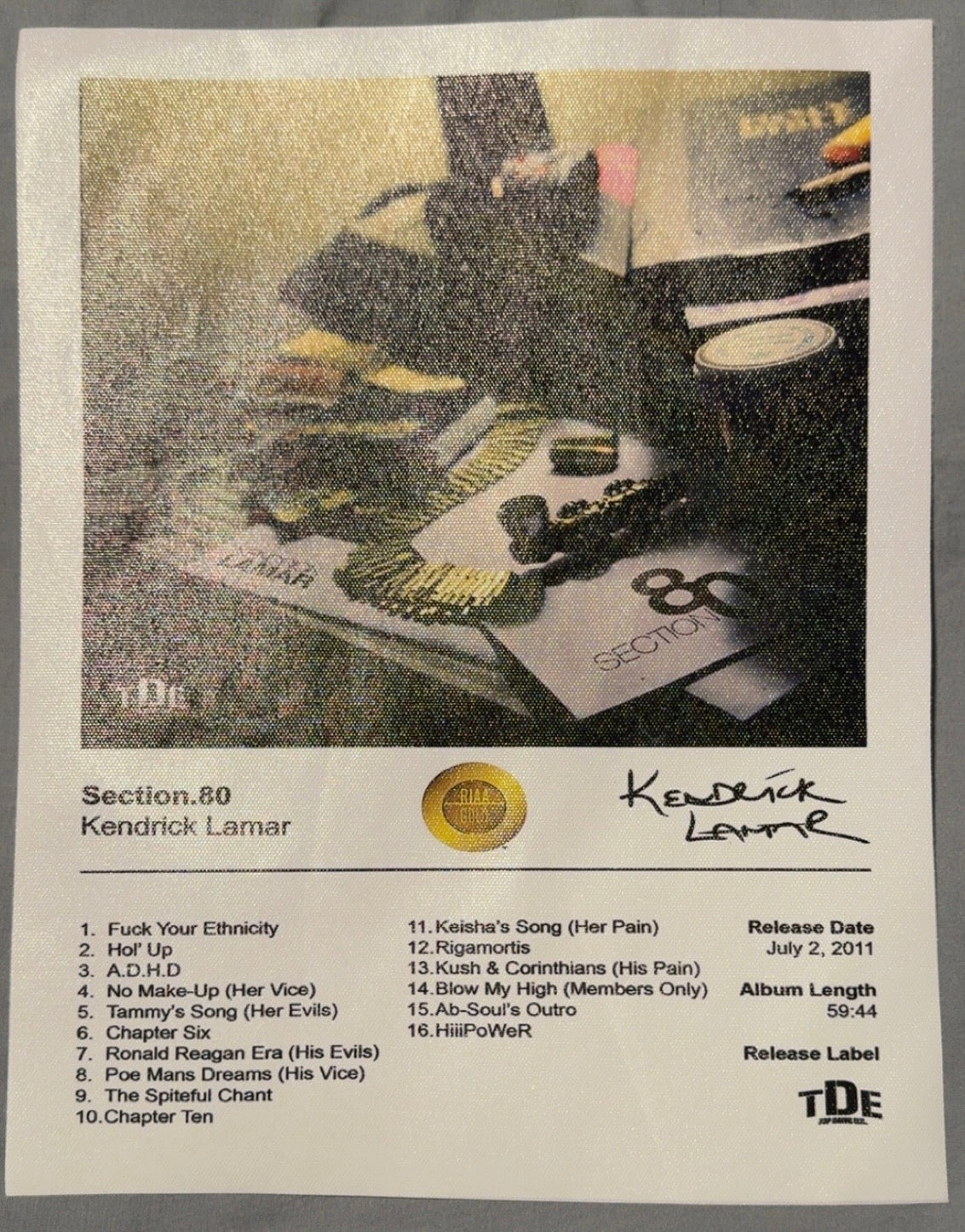 Kendrick Lamar Album Cover Posters 6pc