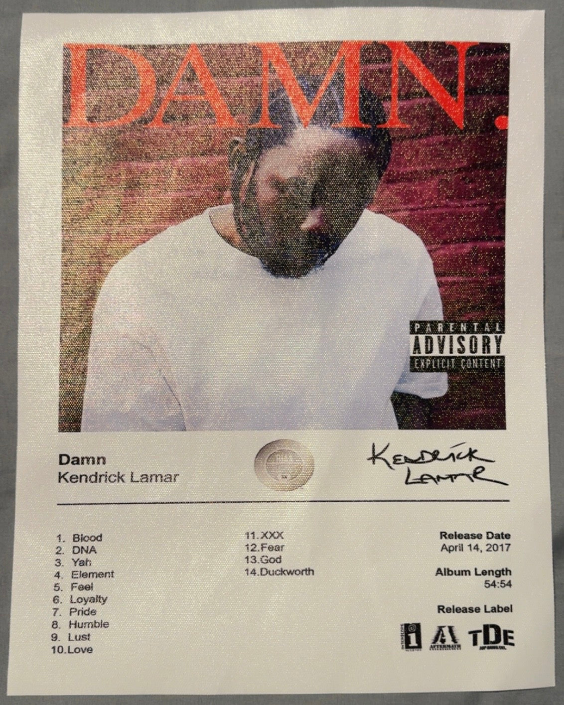 Kendrick Lamar Album Cover Posters 6pc